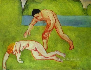  1909 Pintura - Sátiro y ninfa 1909 Desnudo abstracto